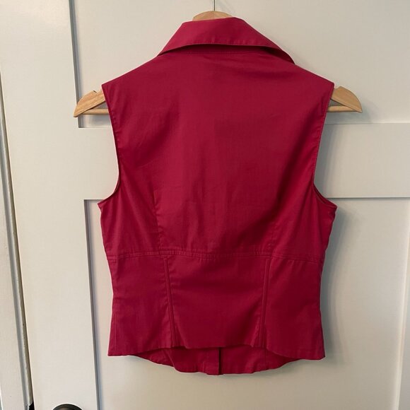 NWT Laundry By Shelli Segal Hot Pink Sleeveless Bustier Style Top Size 4 - Picture 5 of 5